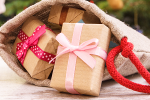 Wrapped gifts for women